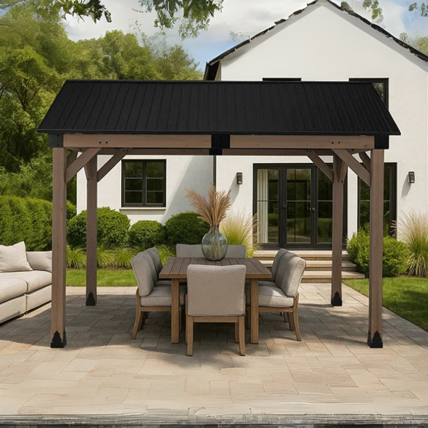 Yardtopia Fremantle 3.6m x 3m Timber & Steel Gable Roof Gazebo