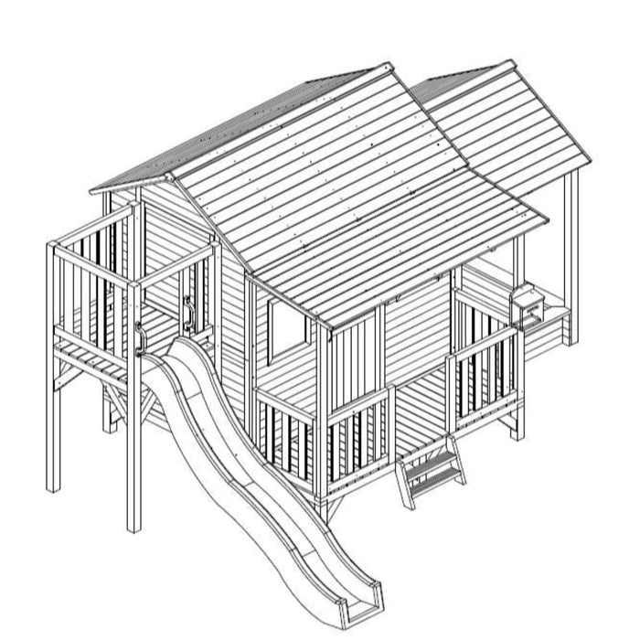 Kidzshack Delightful Shack Cubby House