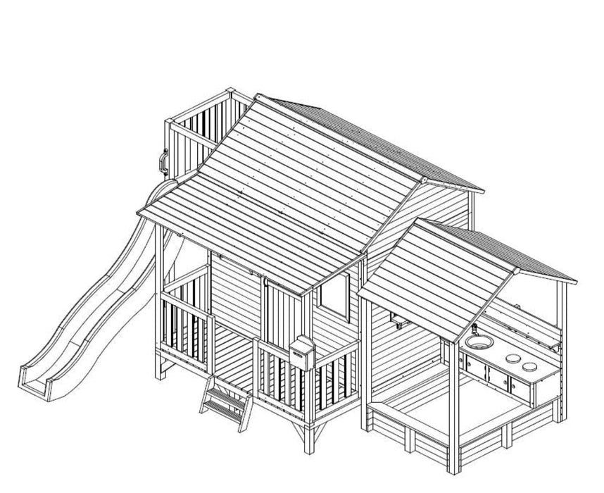 Kidzshack Delightful Shack Cubby House