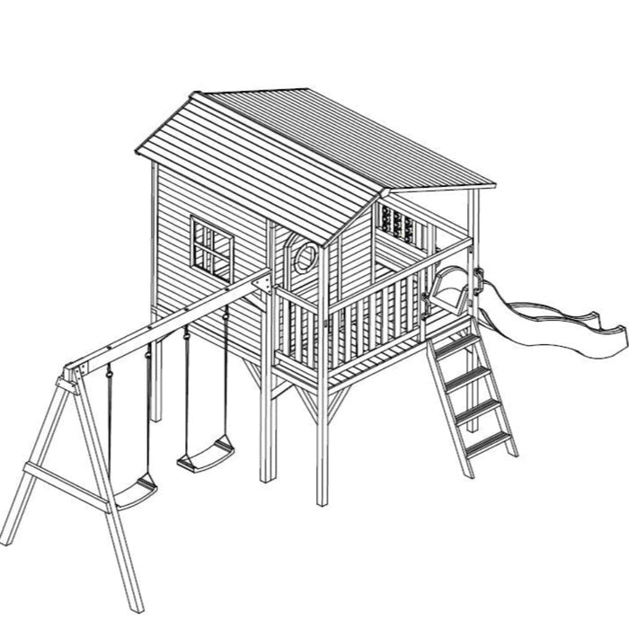 Kidzshack Sweet Shack Cubby House