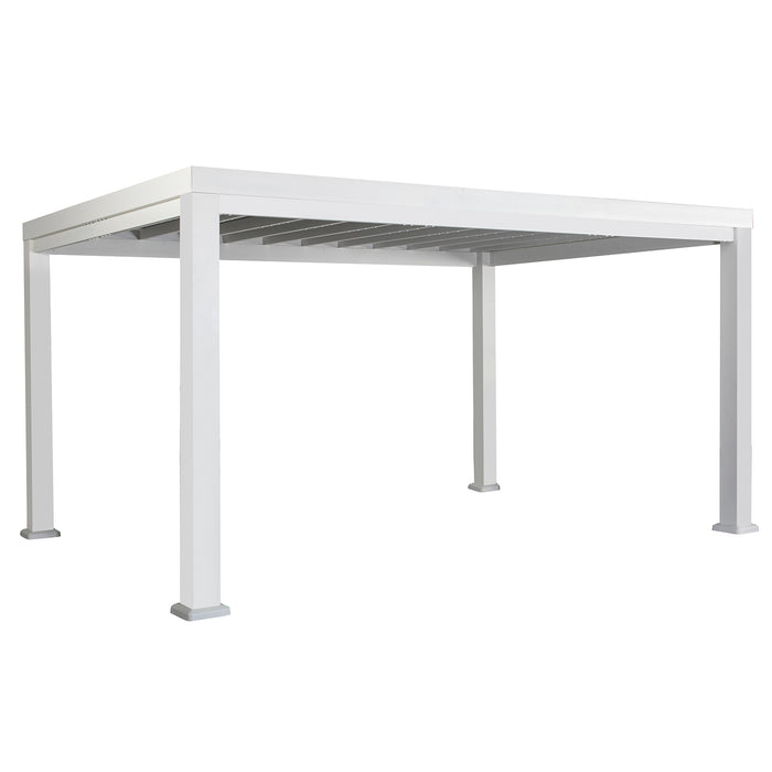 Backyard Discovery 14ft x 10ft Windham Powder-Coated Steel Pergola with UV-protected Shade Canopy