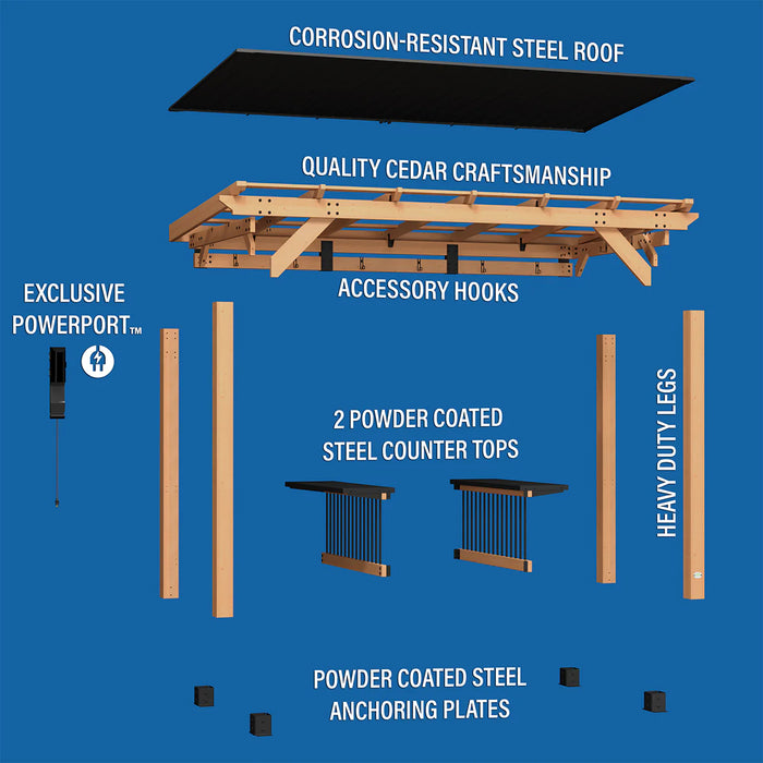 Backyard Discovery Saxony Grill Gazebo XL