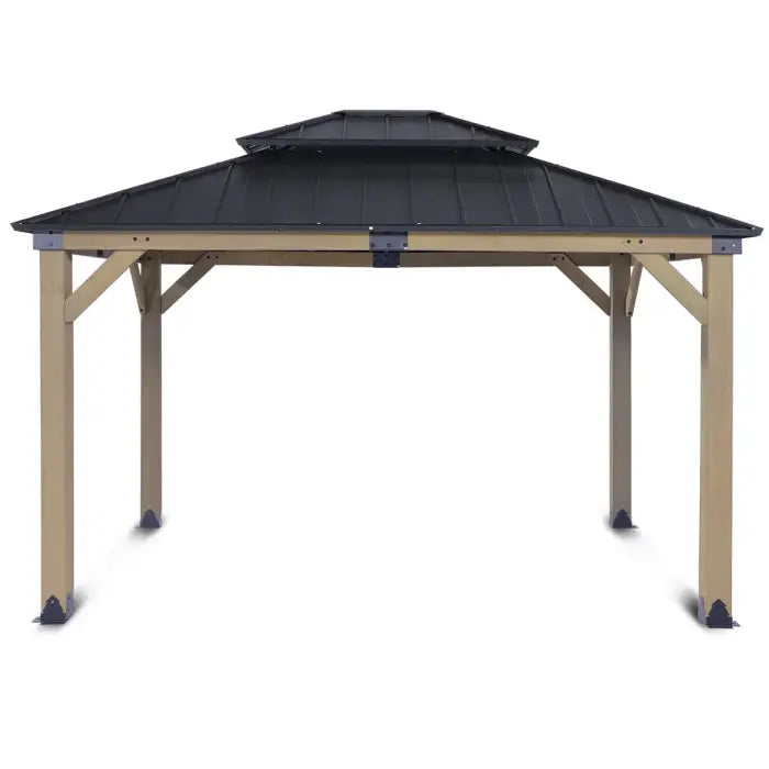 Yardtopia Maryborough 3m x 3.6m Timber & Steel Double Hip Roof Gazebo