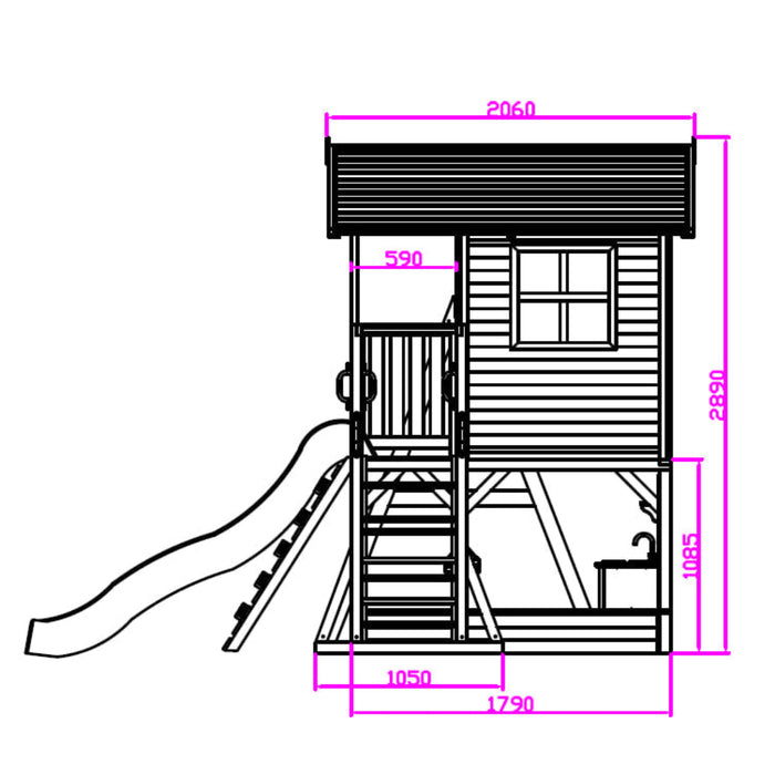 Kidzshack Caboodle Shack Cubby House