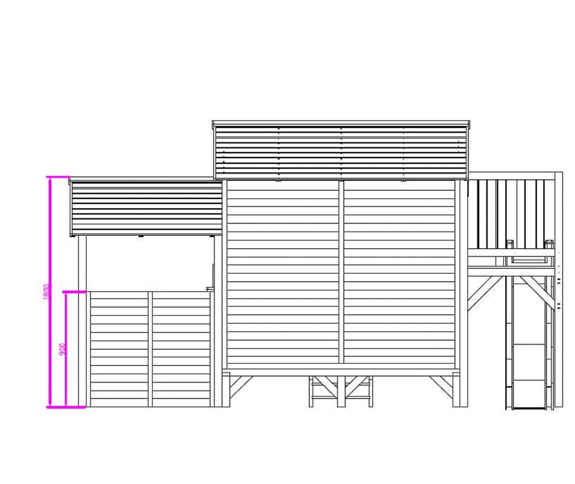 Kidzshack Delightful Shack Cubby House