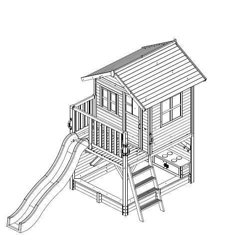 Kidzshack Inspiration Shack Cubby House