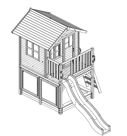 Kidzshack Inspiration Shack Cubby House