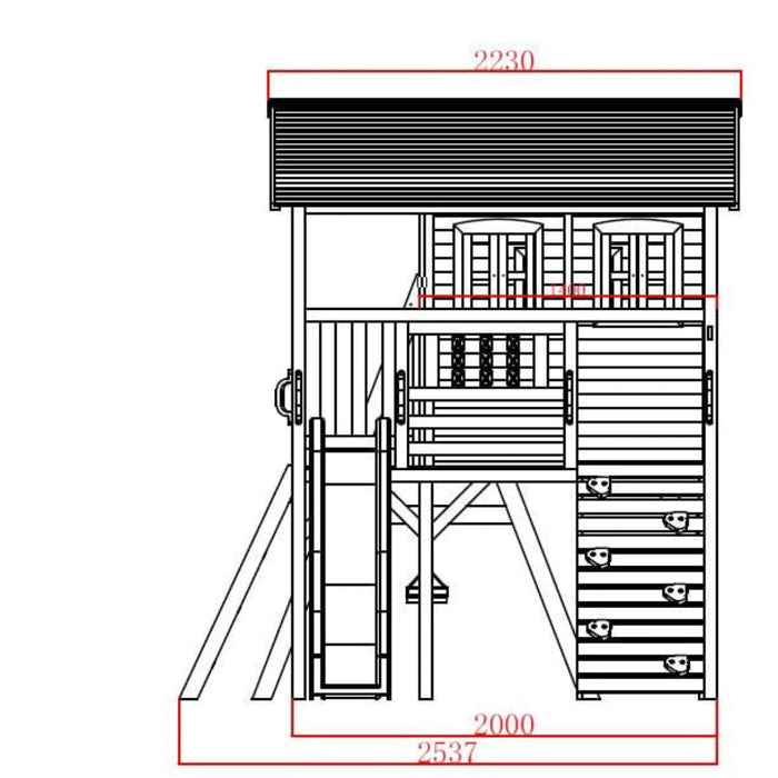 Kidzshack Sweet Shack Cubby House
