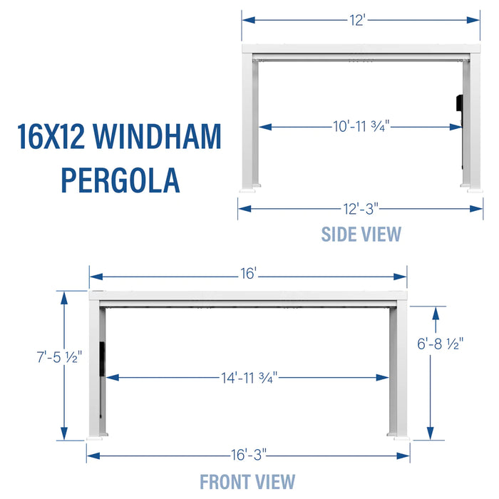 Backyard Discovery 16ft x 12f Windham Steel Pergola