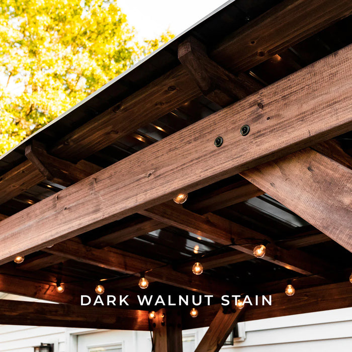 Backyard Discovery Saxony Grill/BBQ Gazebo with Power Points and USB Ports