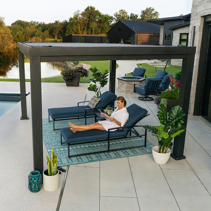 Backyard Discovery 12ft x 10ft Trenton Steel Shaded Pergola