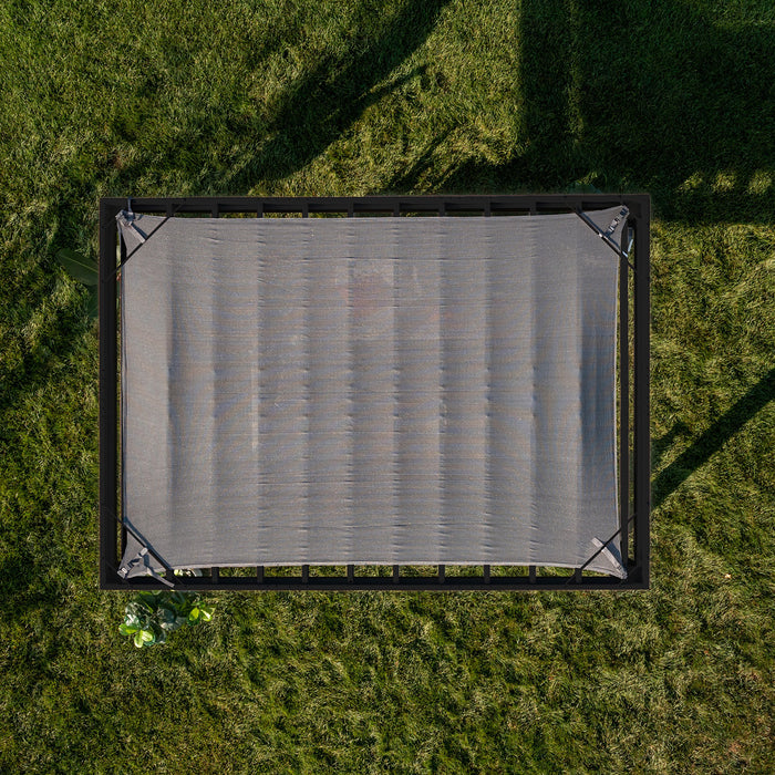 Backyard Discovery 14ft x 10ft Trenton Steel Pergola with Light Filtering Shade Canopy