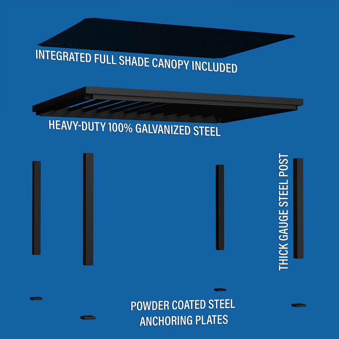 Backyard Discovery 16ft x 12ft Trenton Steel Pergola