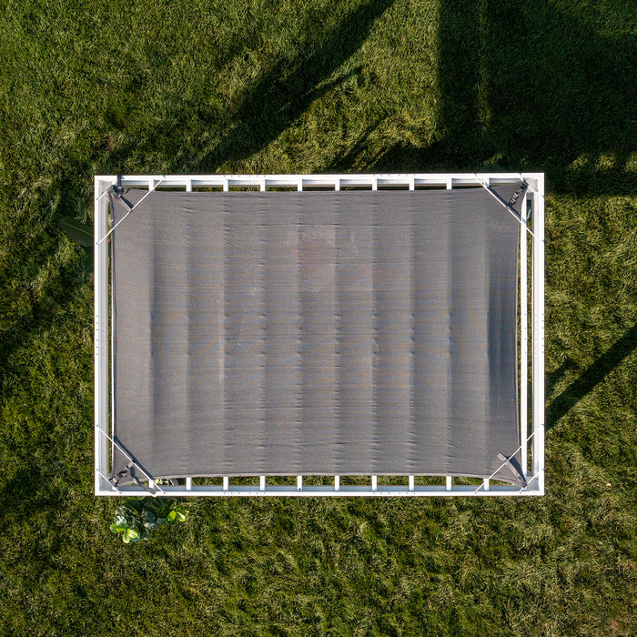 Backyard Discovery 14ft x 10ft Windham Powder-Coated Steel Pergola with UV-protected Shade Canopy