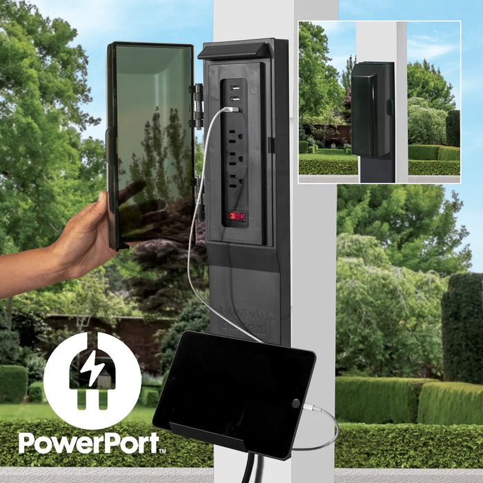 Backyard Discovery Saxony Grill/BBQ Gazebo with Power Points and USB Ports